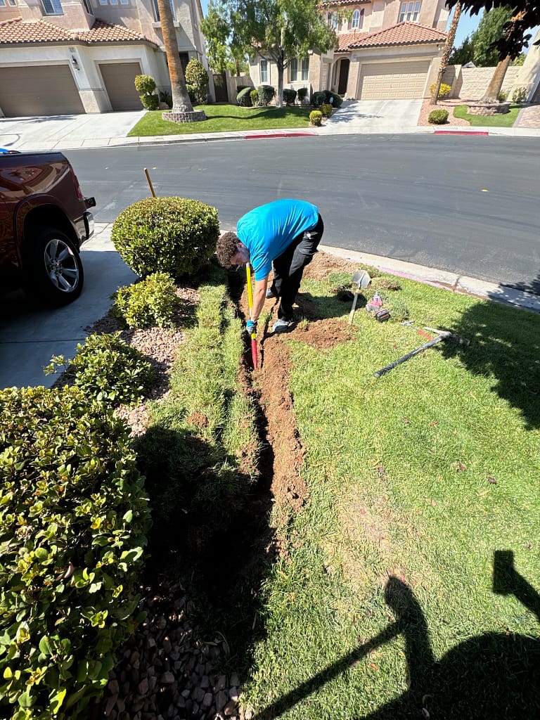 Paradise – Plumbing Services in Paradise – Full-Service Repairs by Leak Experts USA 4 Technician performing a mainline replacement in Enterprise for Leak Experts USA